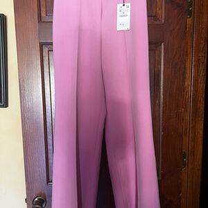 Zara Pink Wide Leg Women's Pants